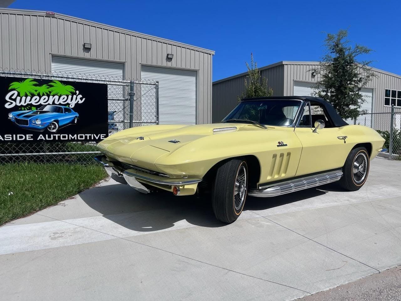 Custom muscle car build in progress at Sweeney's Seaside Automotive — project 37
