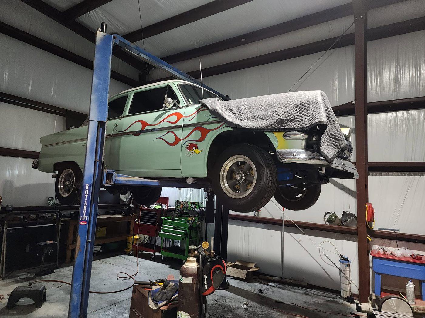 Fabrication and metal work in progress at Sweeney's Seaside Automotive — project 44