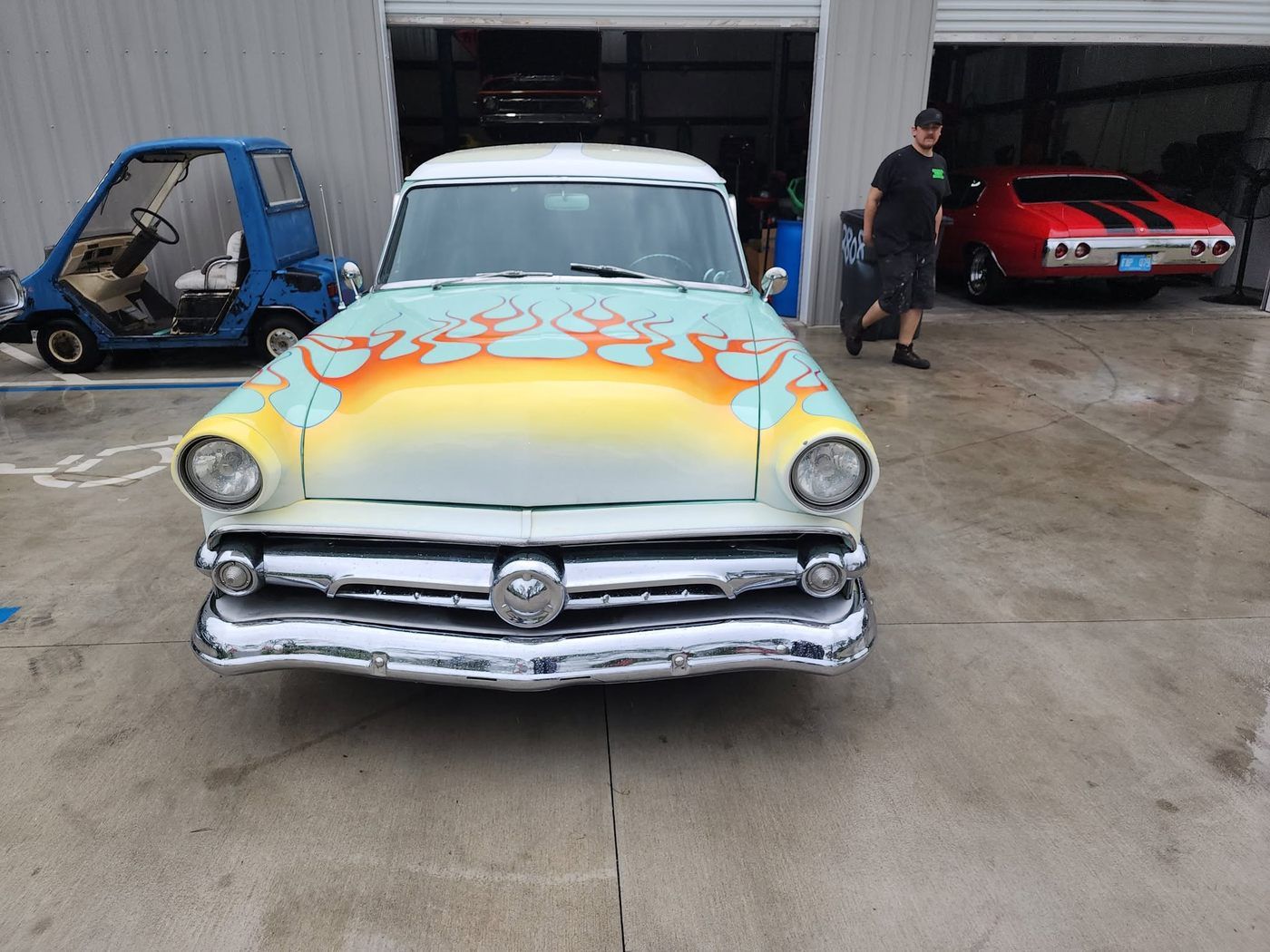 Custom muscle car build in progress at Sweeney's Seaside Automotive — project 61
