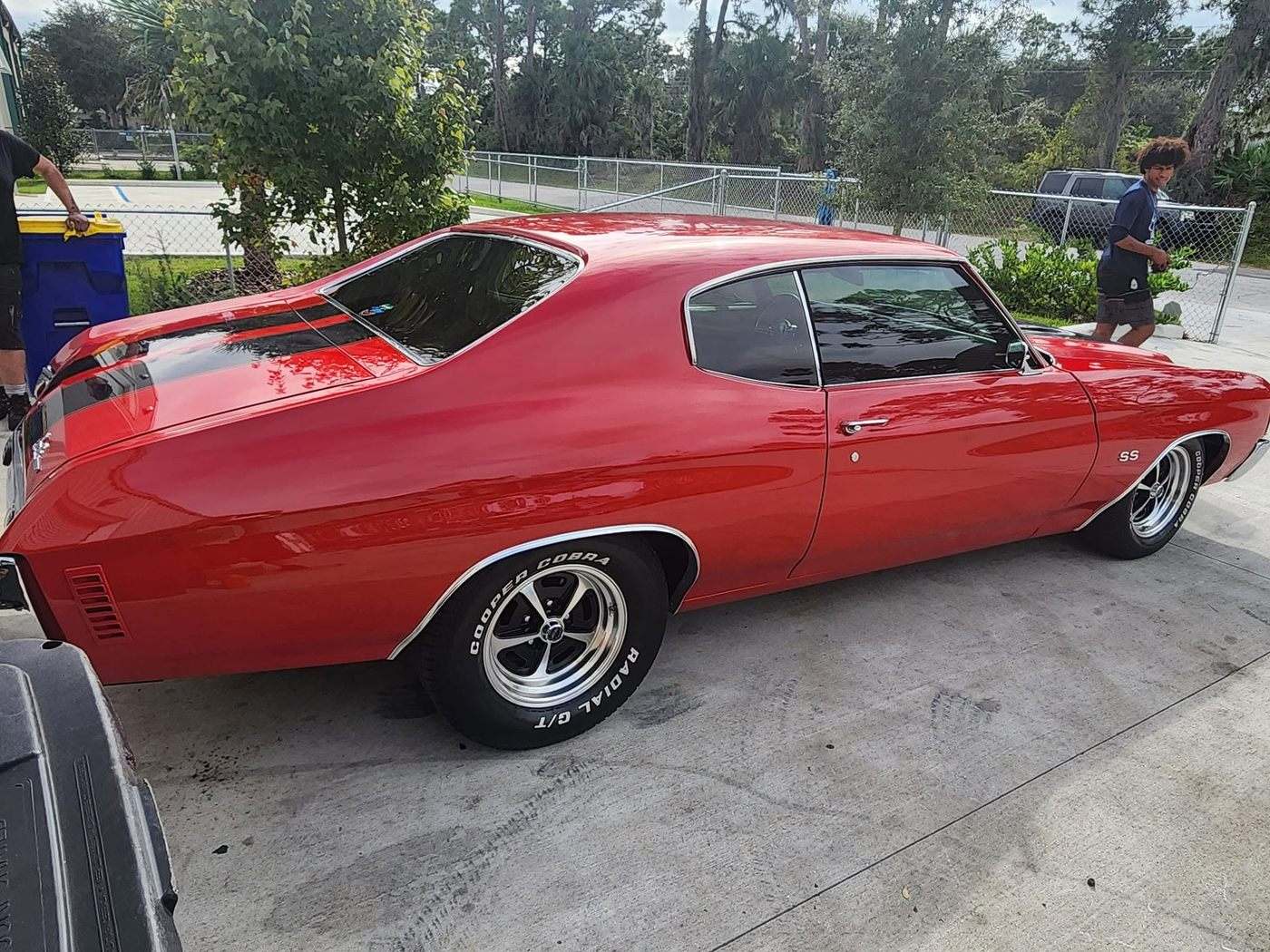 Muscle car undergoing custom performance upgrades at Sweeney's Seaside Automotive — project 83